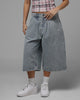 Loiter Star Born Pleated Jorts Blue Washed Denim