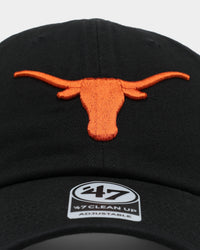 47 Brand Texas Longhorns '47 Clean Up Strapback Black