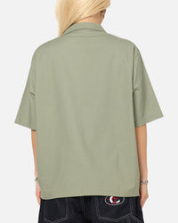 Carre Hand Picked Button Up Shirt Green