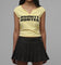 Loiter Women's Bounty Hunter Cropped Tee Washed Yellow