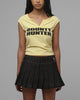 Loiter Women's Bounty Hunter Cropped Tee Washed Yellow