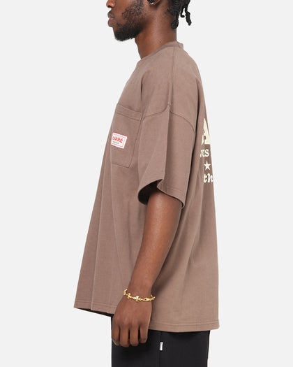 Carre Pocket T-Shirt Brown