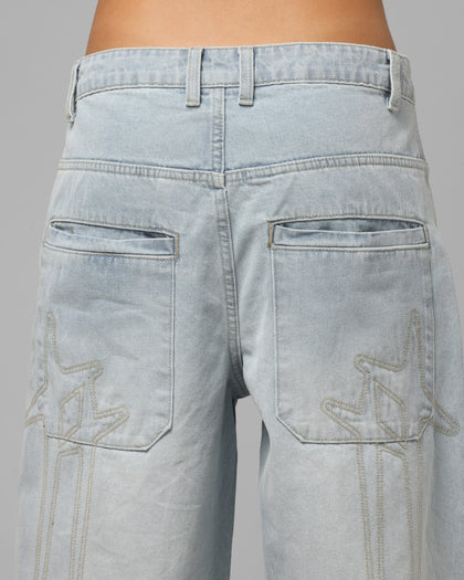 Loiter Star Born Jeans Bleached Blue