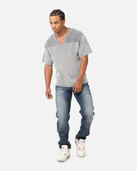 Saint Morta Knitted Football Jersey Grey