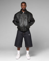 Loiter Imperial Vegan Leather Jacket Black