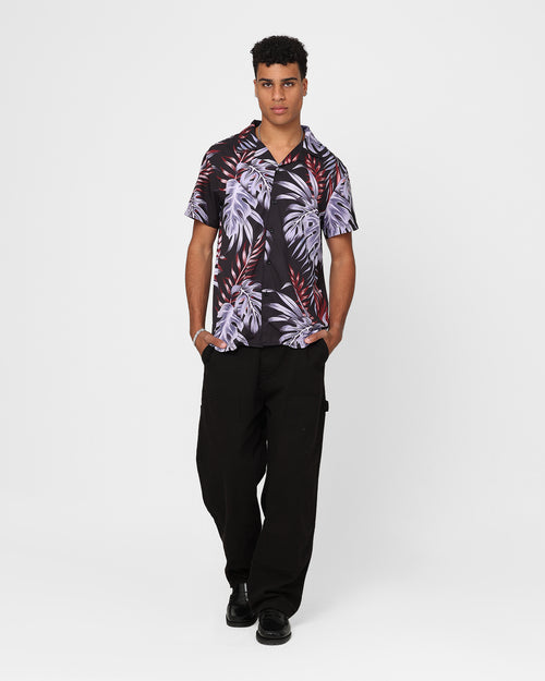 XXIII Horizon Button Up Shirt Purple/Black