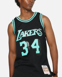 Mitchell & Ness Los Angeles Lakers Shaquille O'Neal 'Cool Blue' Swing Jersey Black/Blue