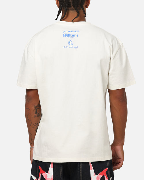 Culture Kings X Atlassian Williams F1 Team Team Heavy T-Shirt Off White