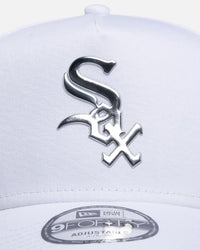 New Era Chicago White Sox 'White Silver' 9FORTY A-Frame Snapback White/Silver