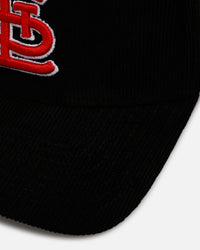 New Era St. Louis Cardinals 'Black Cord' 9FORTY A-Frame Corduroy Snapback Black