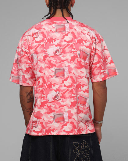 Loiter Digi Camo T-Shirt Pink Camo