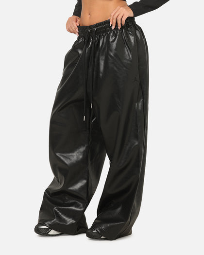 Jordan Women's Jumpman Flight Faux-Leather Pants Black