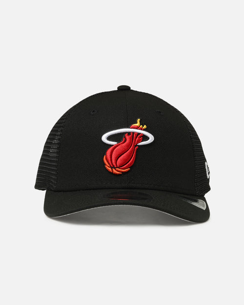 New Era Miami Heat 'HWC' 9SEVENTY Trucker Stretch Snapback Black