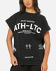 Saint Morta Athletc Cut Off Sweat T-Shirt Washed Black