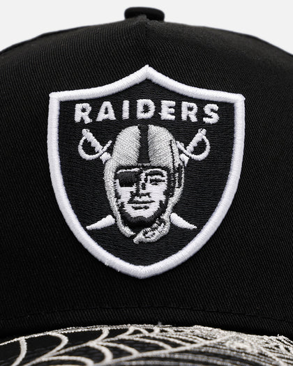 New Era Las Vegas Raiders 'Spider Web Visor' 9FORTY A-Frame Snapback Black