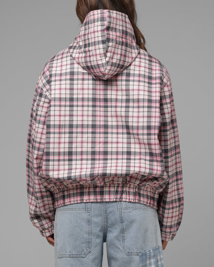 Loiter Racer Work Jacket Pink Plaid