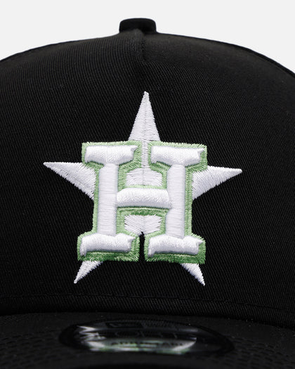 New Era Houston Astros 'Satin Flower' 9FORTY A-Frame Snapback Black/Pink