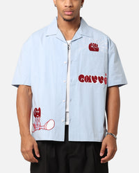 Carre Rose Experience Button Up Shirt Blue