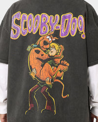 73Studio X Cartoon Network Green Ghost Heavyweight Vintage T-Shirt Black Wash