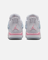 Jordan Kids' Air Jordan 4 Retro (GS) White/Medium Soft Pink