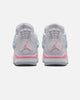 Jordan Kids' Air Jordan 4 Retro (GS) White/Medium Soft Pink