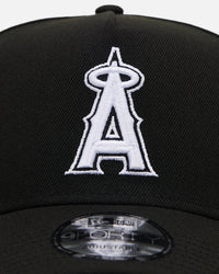 New Era Los Angeles Angels 'Easy Black and White' 9FORTY A-Frame Snapback Black/White