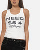 Ed Hardy Women's Need Dollars Tank White