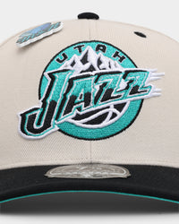 Mitchell & Ness Utah Jazz 'Diamond' Fitted Bone/Black