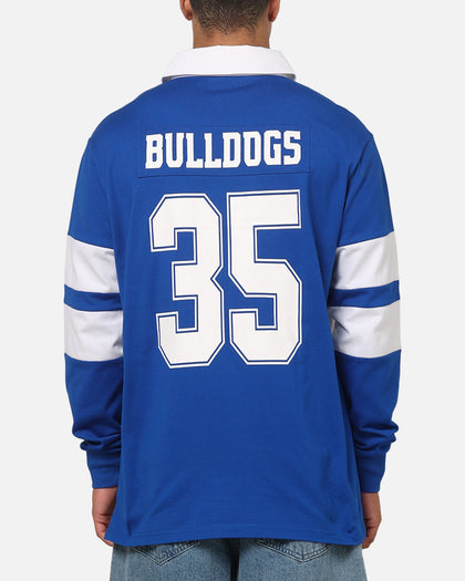 Bleacher Athletic Canterbury-Bankstown Bulldogs NRL Legacy Rugby Polo Shirt Blue