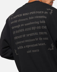 Saint Morta Repentant Heart Crewneck Black