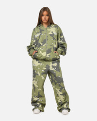 Carre Sideline Trackpants Green Camo
