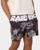 Majestic Athletic Las Vegas Raiders Digi Floral Camo Shorts Faded Black