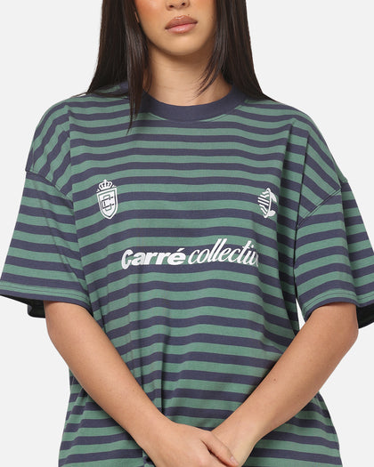 Carre Collective Stripe T-Shirt Navy Stripe