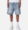 MNML Double Western Jewel Denim Shorts Blue