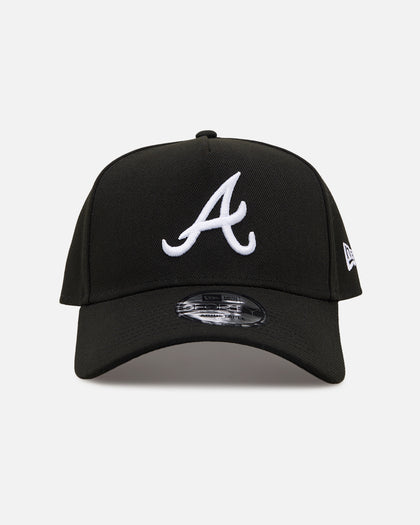 New Era Atlanta Braves 'Easy Black and White' 9FORTY A-Frame Snapback Black/White