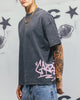 Carre Tagline T-Shirt Washed Black/Pink