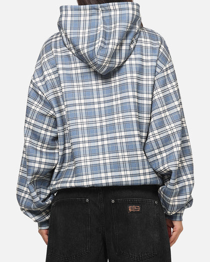 Carre Gridline Hoodie Blue-plaid