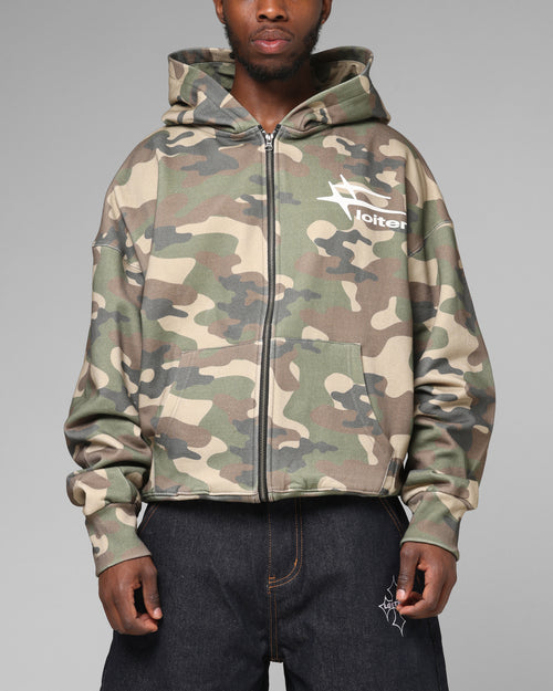 Loiter Hybrid Premium Hoodie Camo