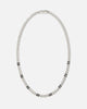 Guess Mainline 21" 4G Chain Pave Necklace Silver