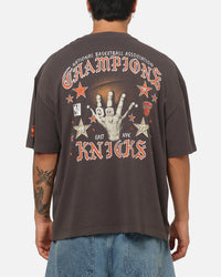 Mitchell & Ness New York Knicks Blackletter Champs Box T-Shirt Slate
