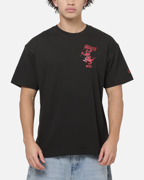 New Era San Francisco 49ers Kangaroo Flag T-Shirt Black