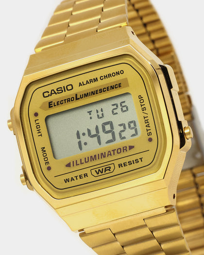 Casio A168WG-9W Gents Digital Watch Gold