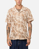 XXIII Resort Knit Button Up Shirt Tan/Cream