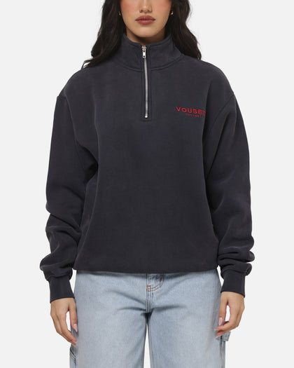 Vouseti The OG Quarter Zip Crewneck Navy
