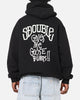 S Double Goosebumps Hoodie Washed Black