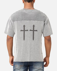 Saint Morta Knitted Football Jersey Grey
