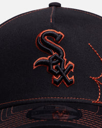 New Era Chicago White Sox 'Spider Web' 9FORTY A-Frame Snapback Black/Orange