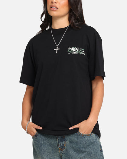 Carre Tag Mockneck T-Shirt Black
