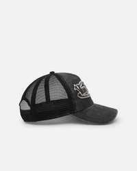Von Dutch Washed Twill Trucker Snapback Grey