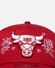 New Era Chicago Bulls 'Valentines Day' 9FORTY A-Frame Snapback Dark Red
